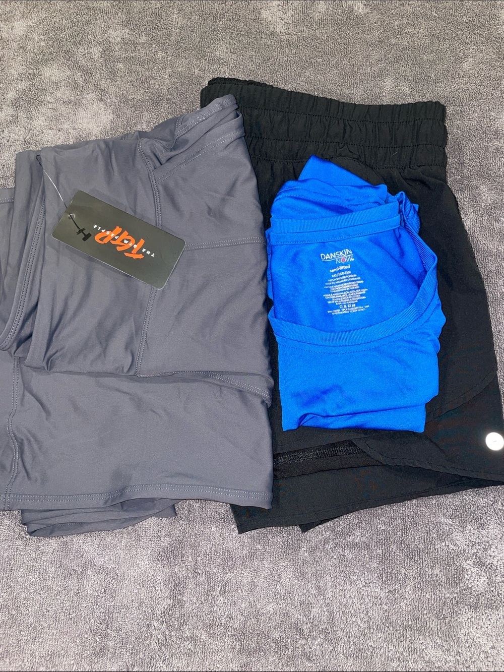 Lot of 3 XXL/2X activewear. The Gym People Capris (NWT), Avia Running Shorts